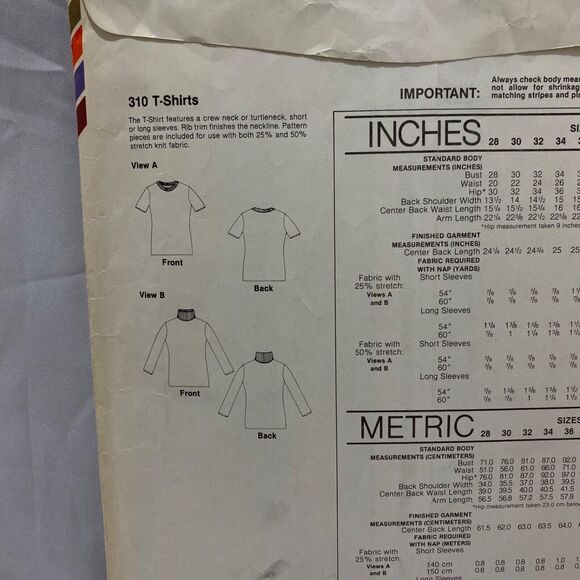 1979 Stretch and Sew T-Shirts Design Patterns by Ann Person - Picture 6 of 9